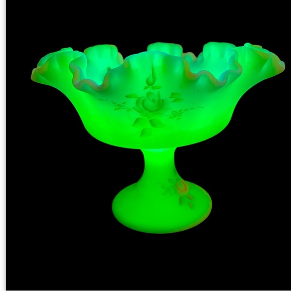 Fenton Accents Fenton Uranium Glass Poshmark
